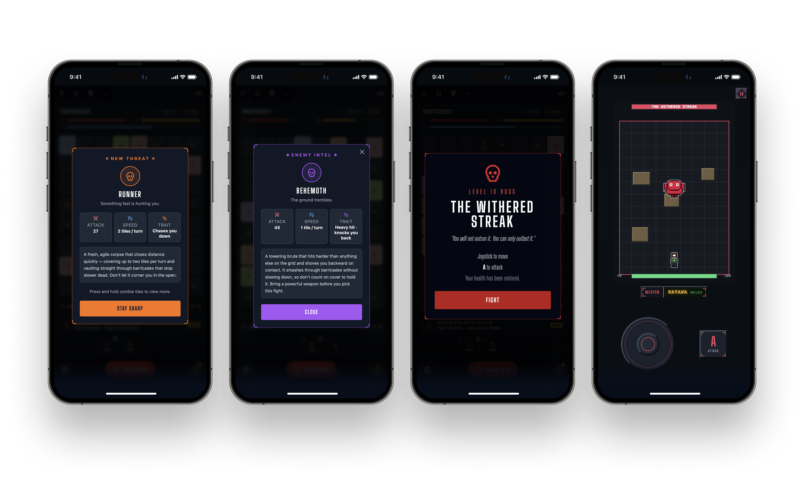 Gridlock game app design enemies